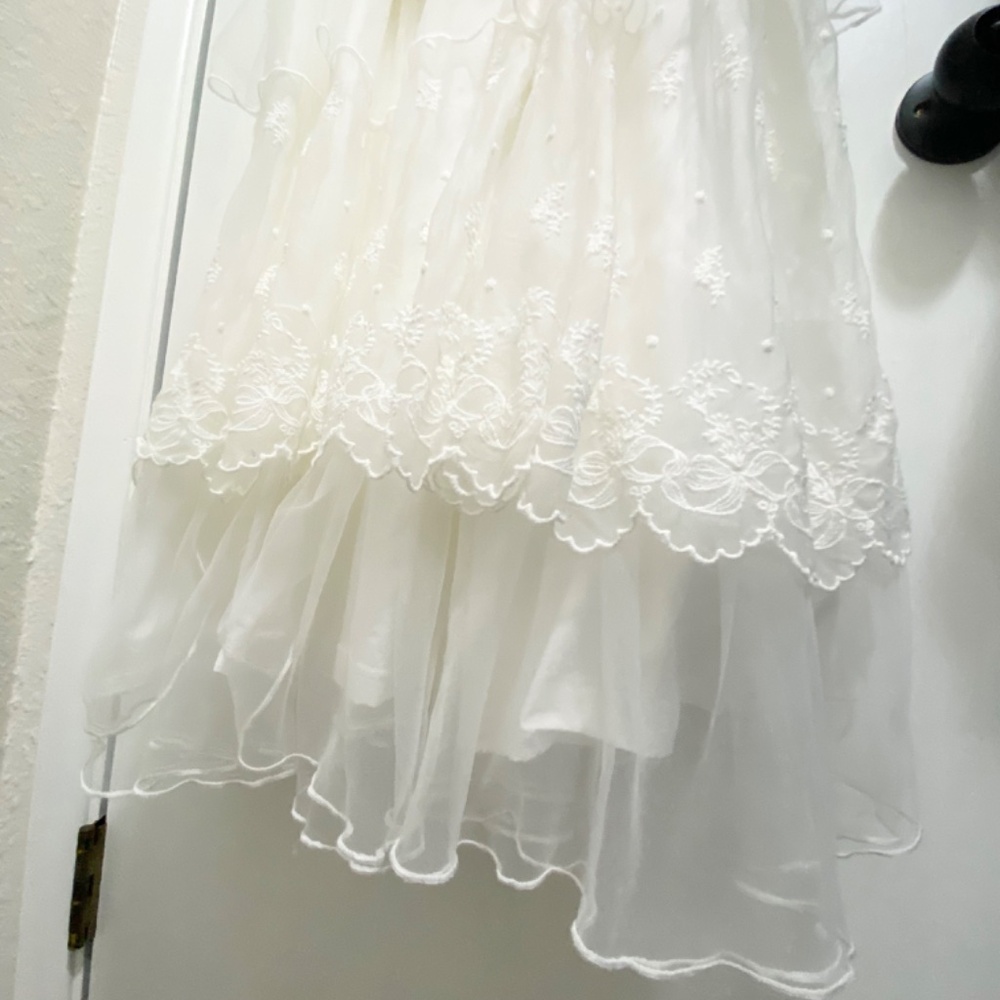 Only Little Once  Embroidered Lace  Size 10-12  Girls Sleeveless Maxi Dress . - Picture 6 of 13